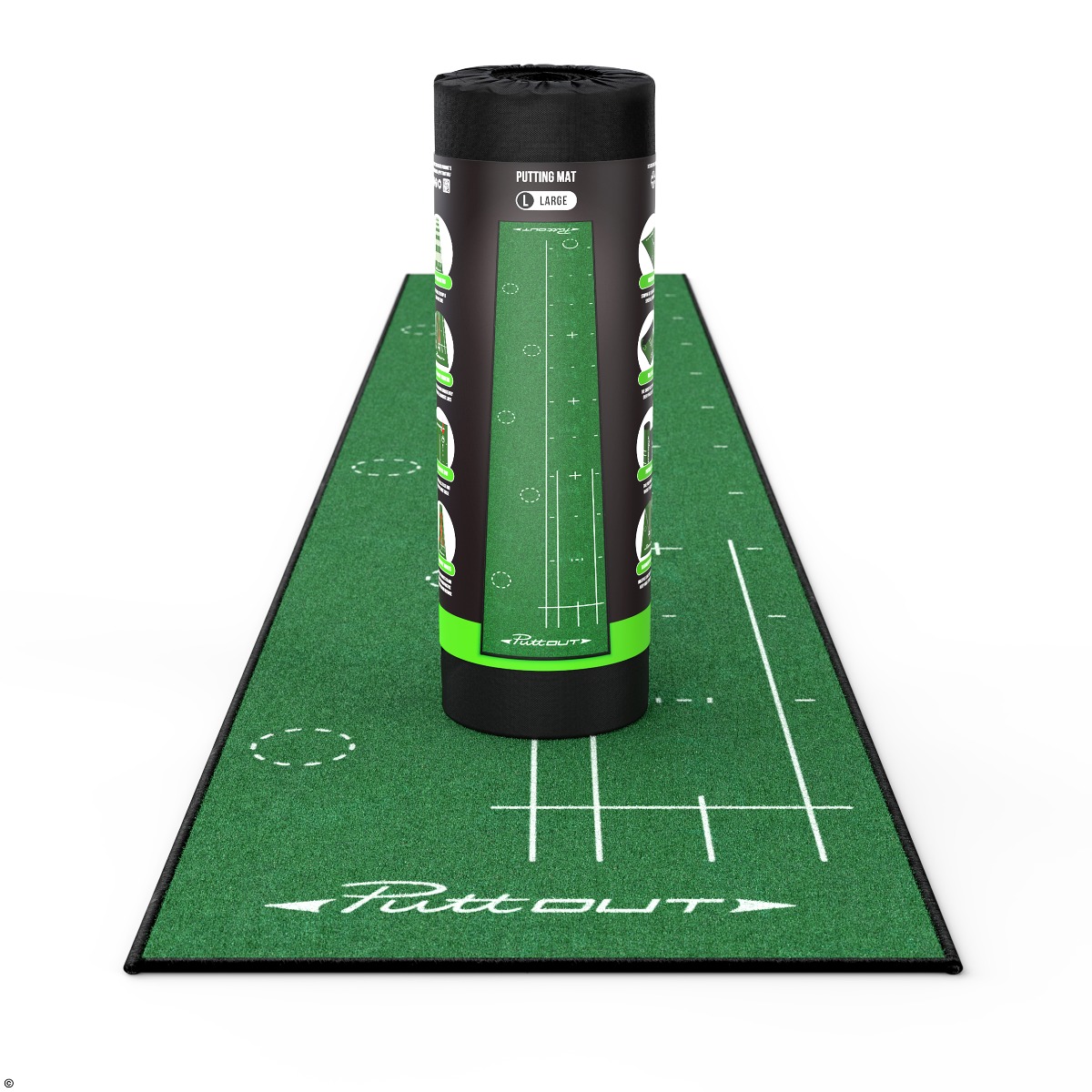 PuttOUT Putting Golf Mat Large