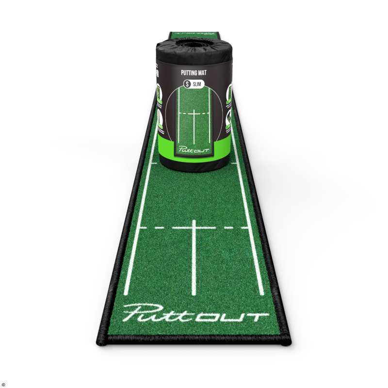 PuttOUT Putting Golf Mat Slim - Green