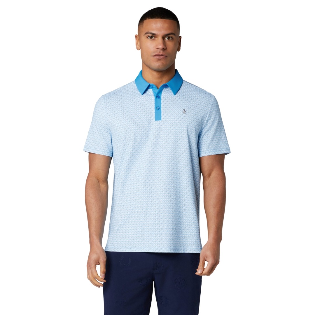 Original Penguin Pete's Tee Time Polo - Malibu Blue