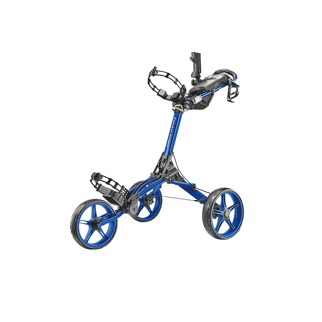 CaddyTek CaddyLite Compact - Golfvogn med 3 hjul – Blå