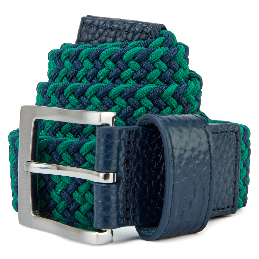 FootJoy Braided Belt - Navy/Green