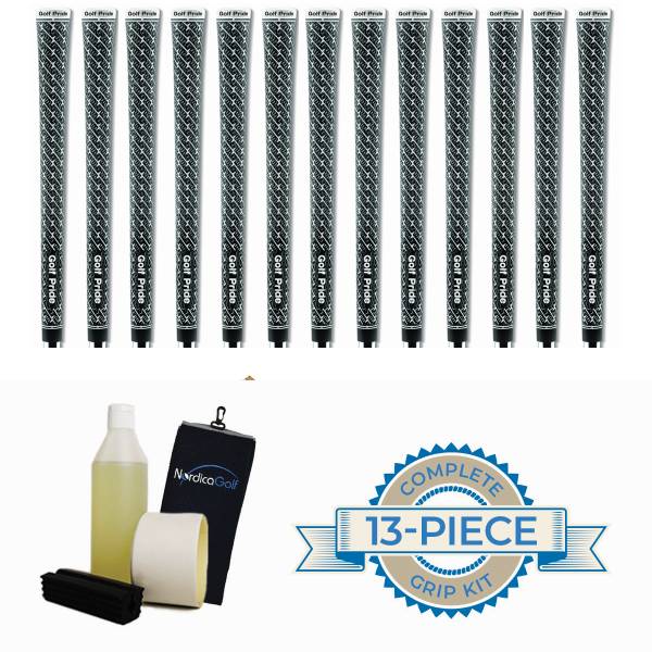 Golf Pride Z-Grip Black/White Cord 13 grip, klemme, væske, griptape, håndklæde