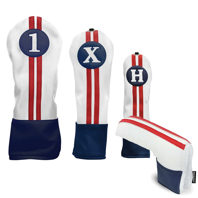 Sahara Retro Headcover Red/White/Blue