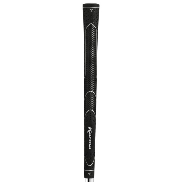 Karma Super Light Jumbo Black Ribbed Golf Grips
