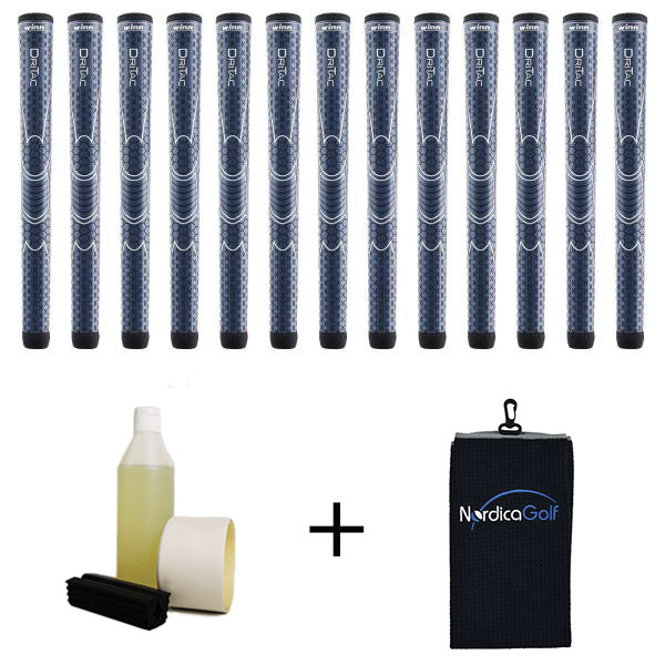 Winn DriTac Jumbo Navy Blue 13 grip, klemme, væske, griptape, håndklæde